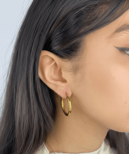 Mila Golden Hoop M