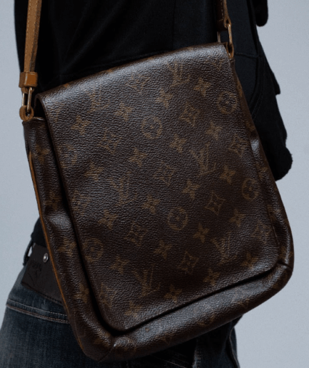 Louis Vuitton Musette Tango leather handbag