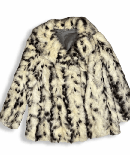 Fur Animal Print Coat