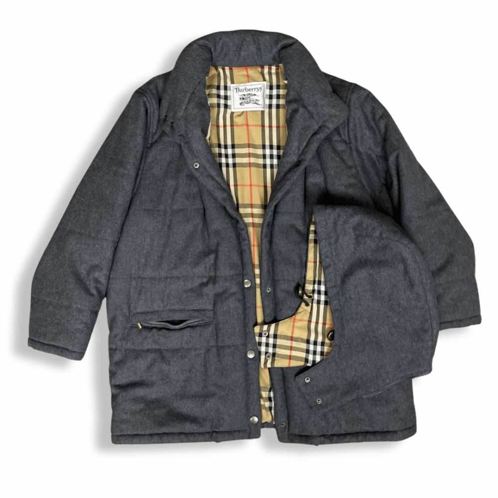 Grey Wool Caban Burberry, photo 2