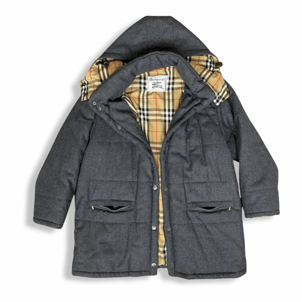 Grey Wool Caban Burberry, photo 1