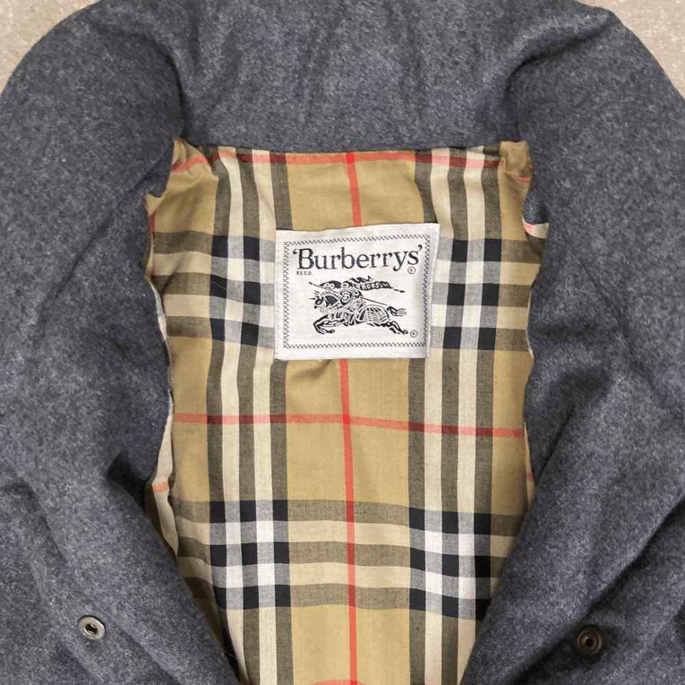 Grey Wool Caban Burberry, photo 4