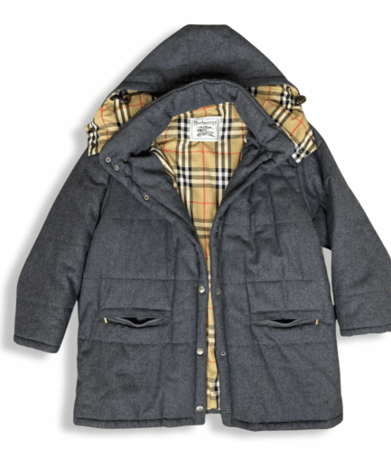 Grey Wool Caban Burberry