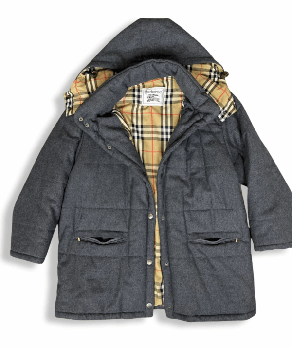 Grey Wool Caban Burberry