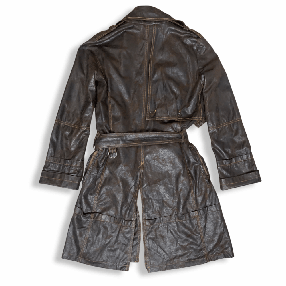 Long Leather Jacket Plein Sud, photo 2
