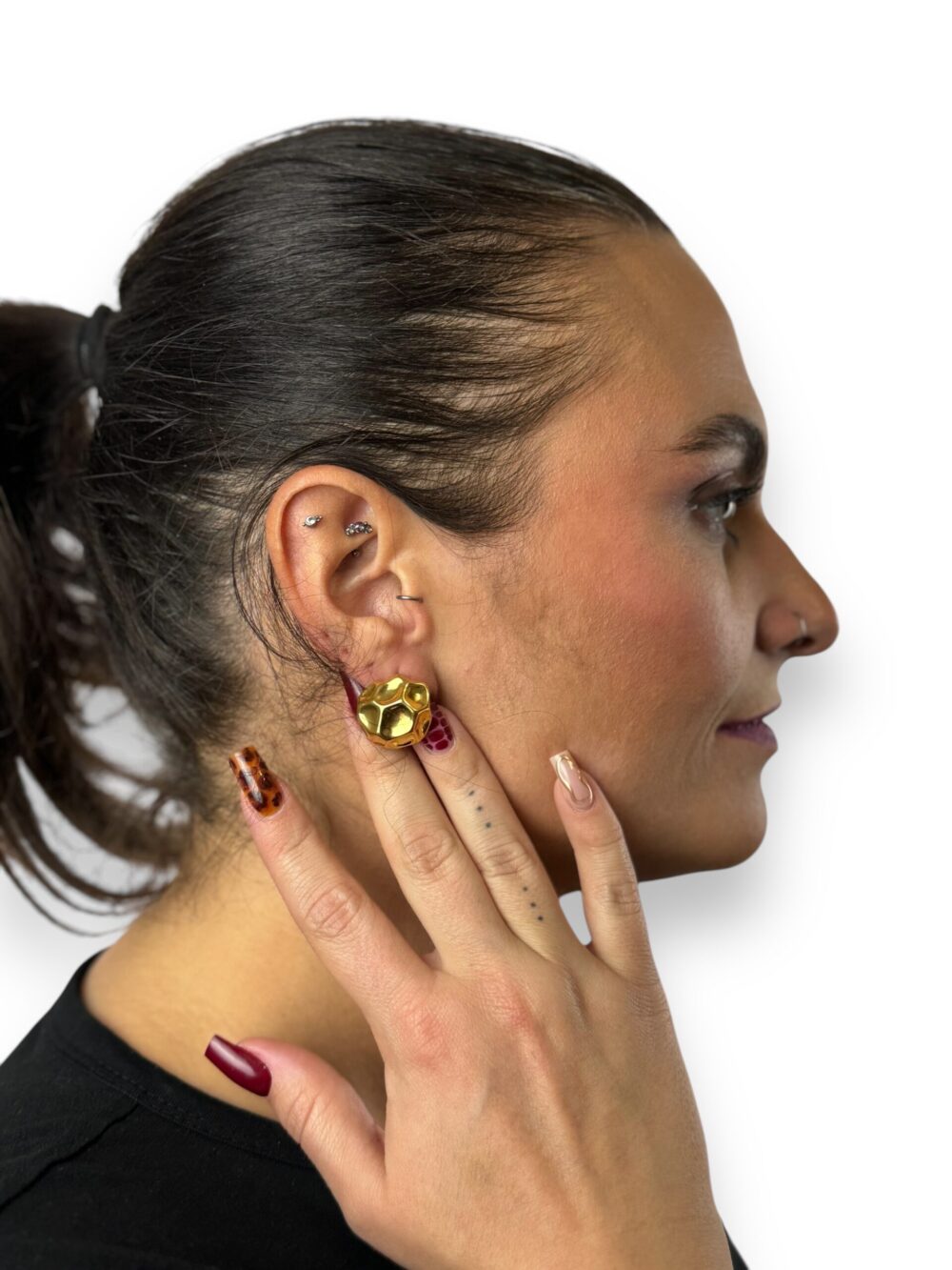 Asymmetric Stone Earrings, photo 2