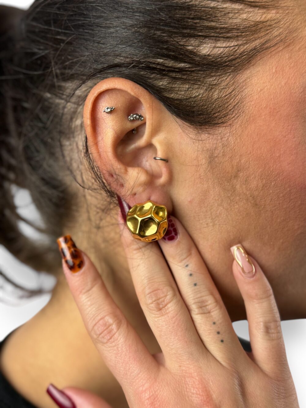Asymmetric Stone Earrings, photo 1