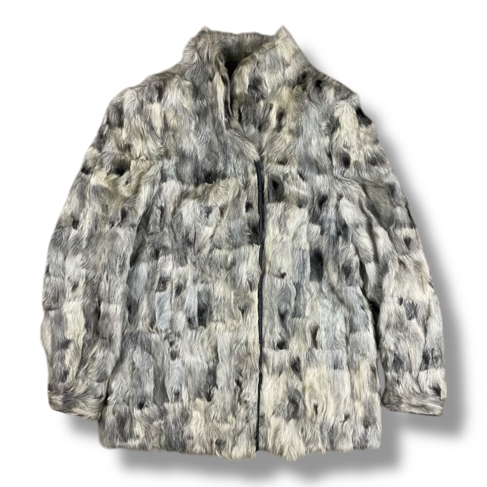 Jacket Grey Fur Rabbit, photo 1
