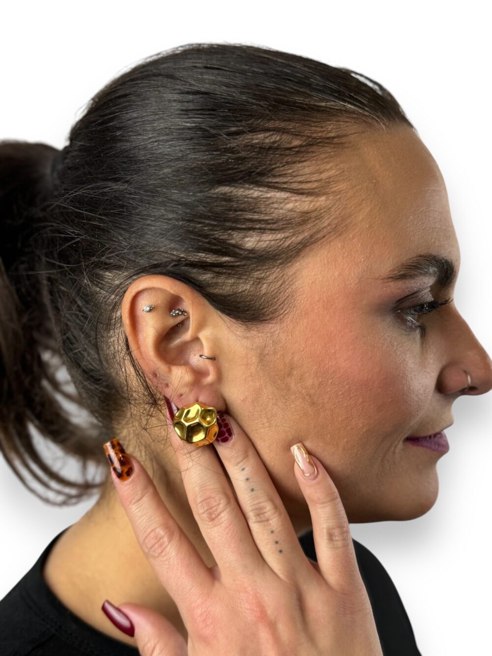 Asymmetric Stone Earrings, photo 3