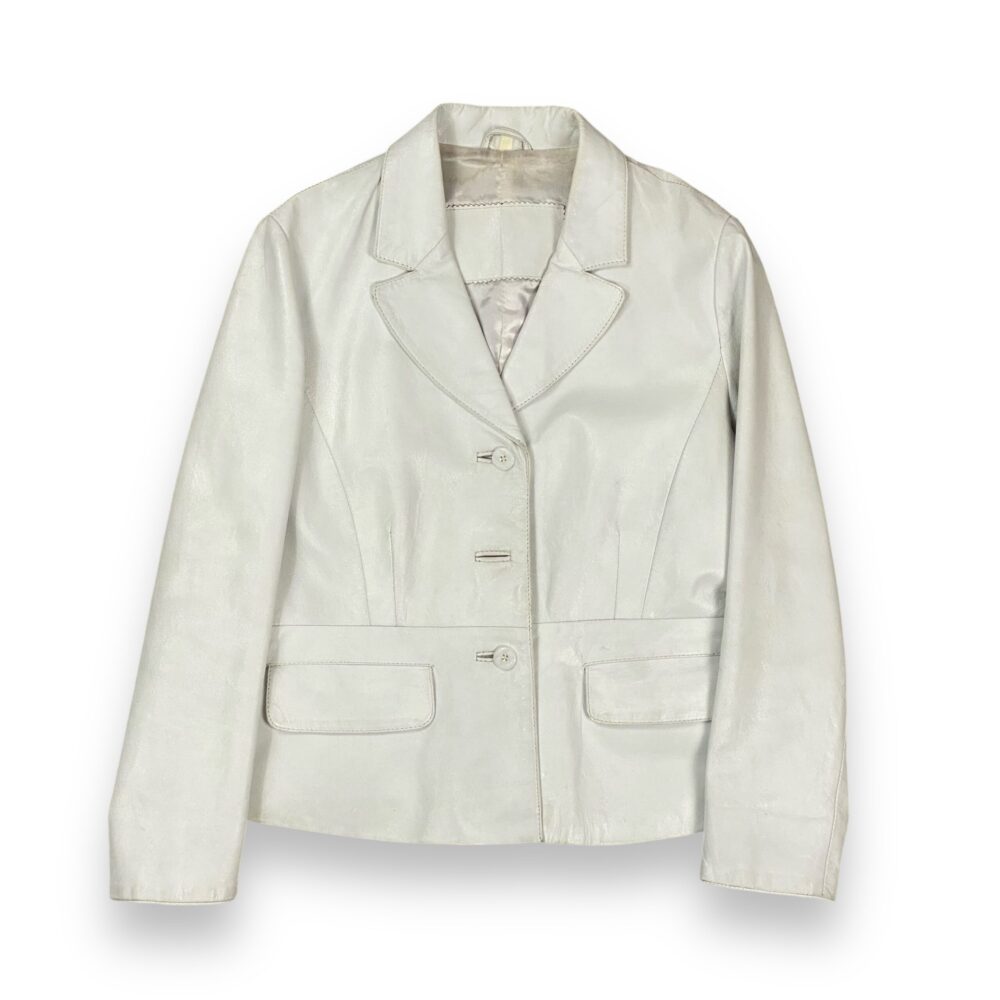 Leather Blazer White, photo 1