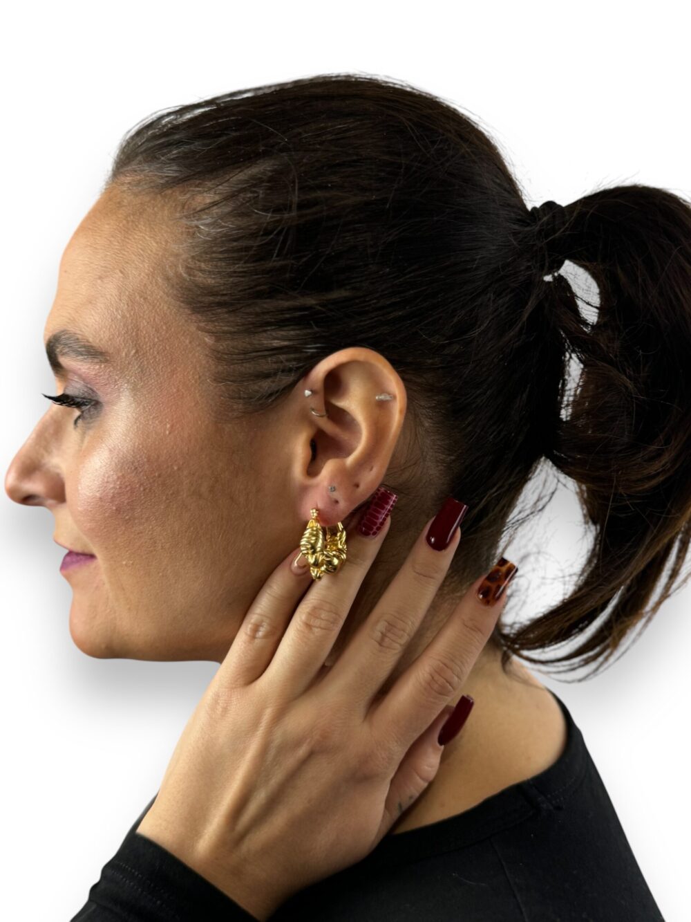 Dina Golden Hoops, photo 2