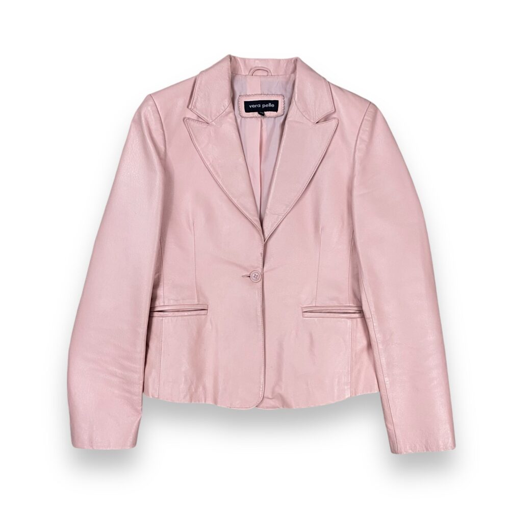 Leather Blazer Pink, photo 1
