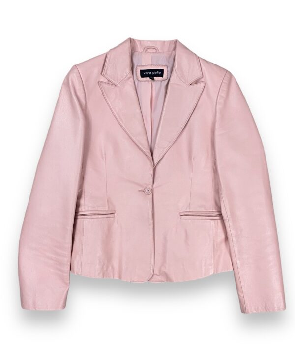 Leather Blazer Pink