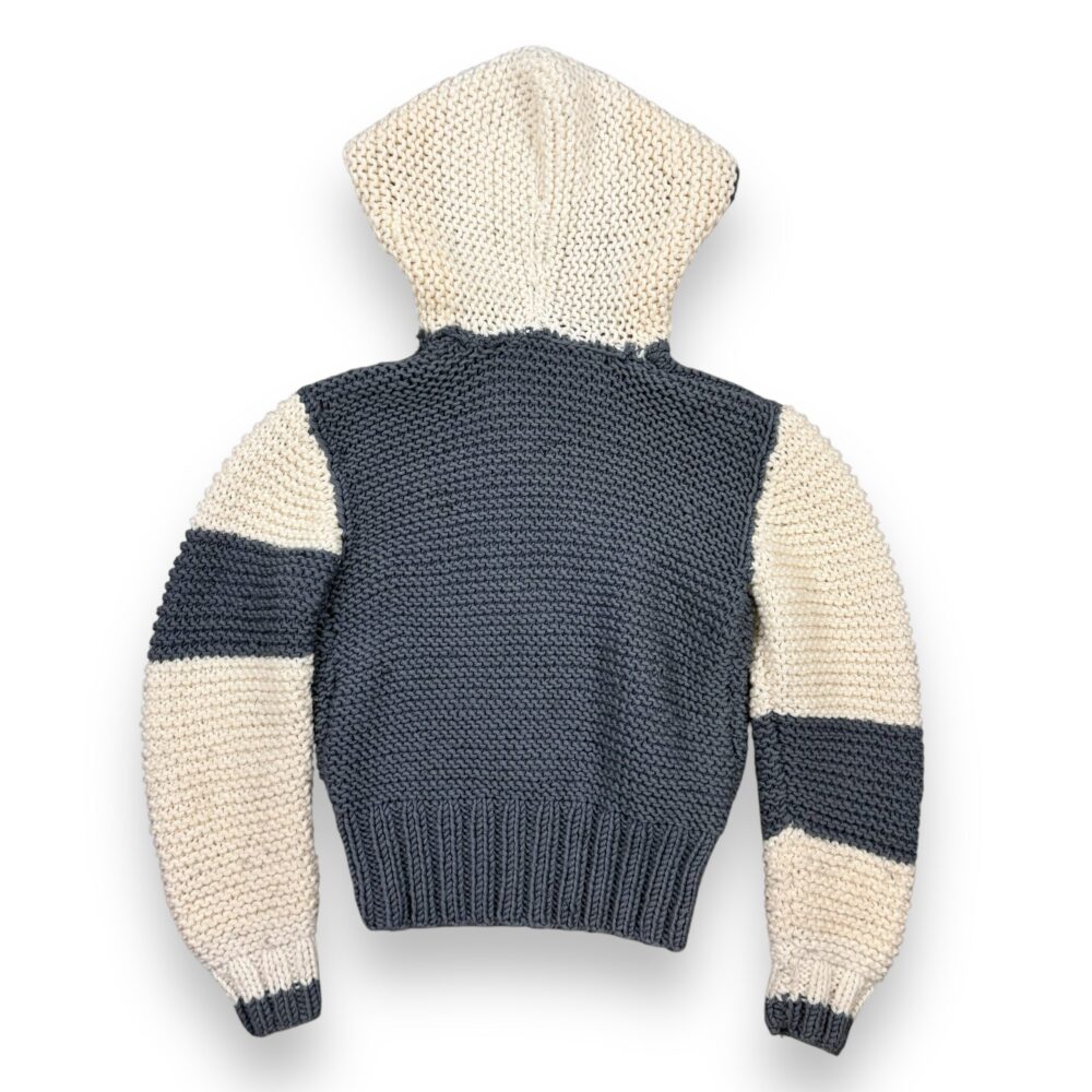 Knit Zip White & Grey, photo 3