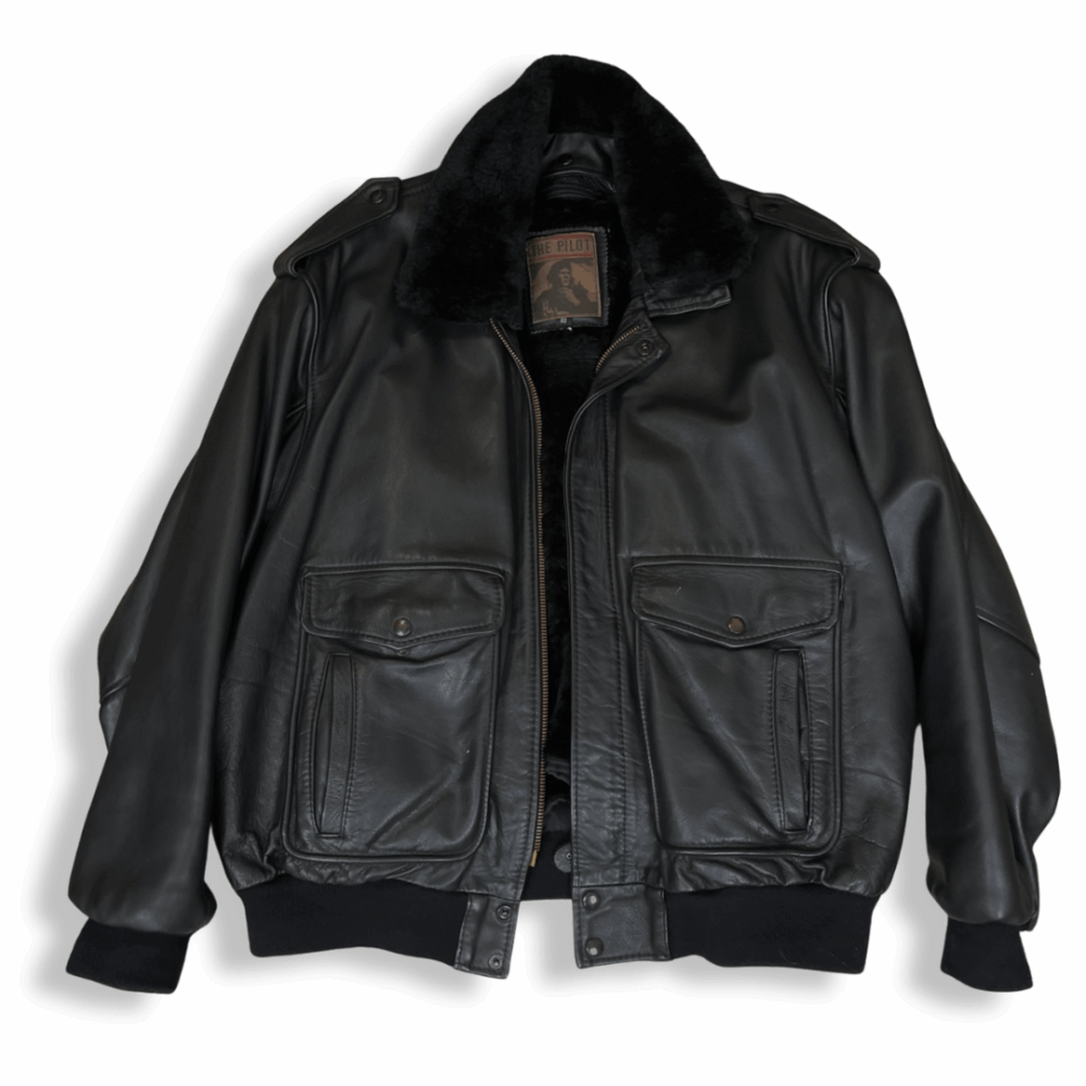Leather Aviator Jacket The Pilot, photo 1