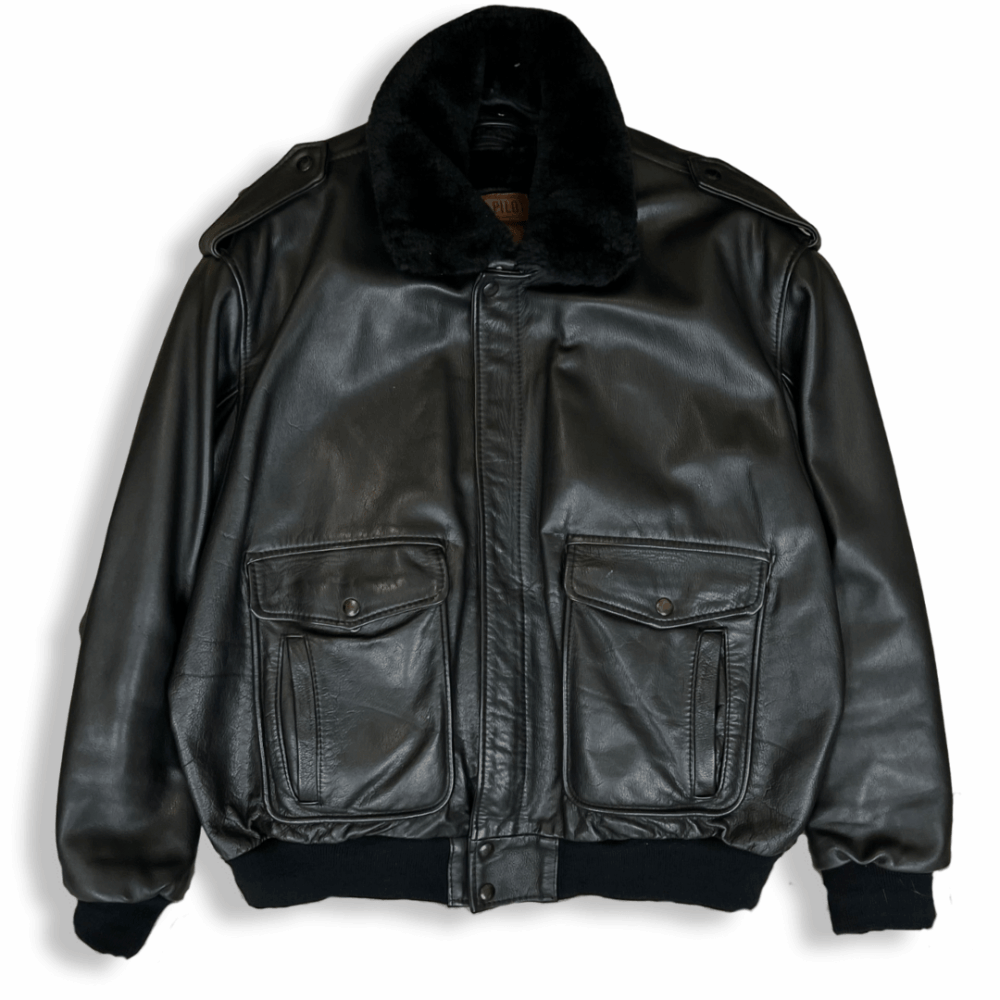 Leather Aviator Jacket The Pilot, photo 2