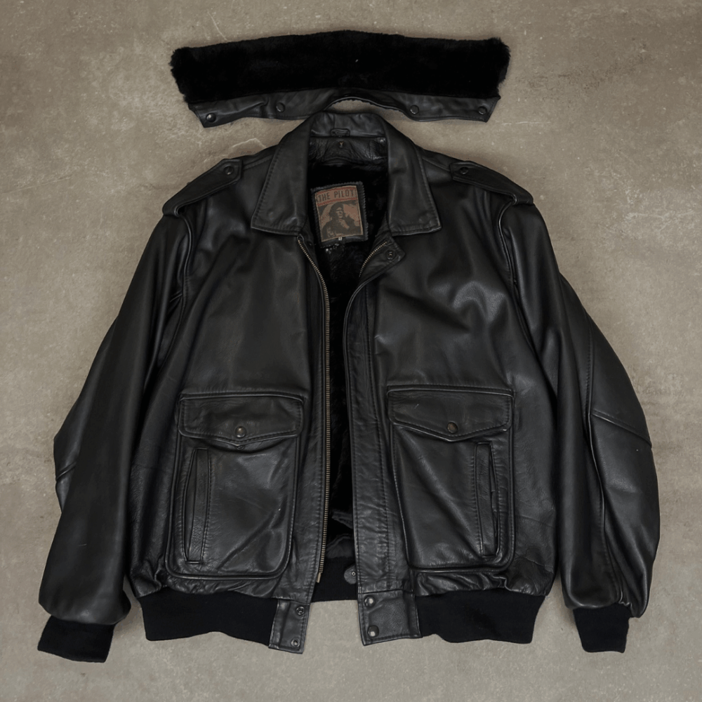 Leather Aviator Jacket The Pilot, photo 3