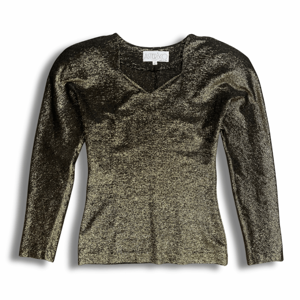 Blouse Shiny Gold Asterisco, photo 1