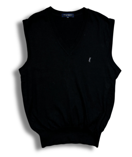 Knit Sans Manches Yves Saint Laurent Noir