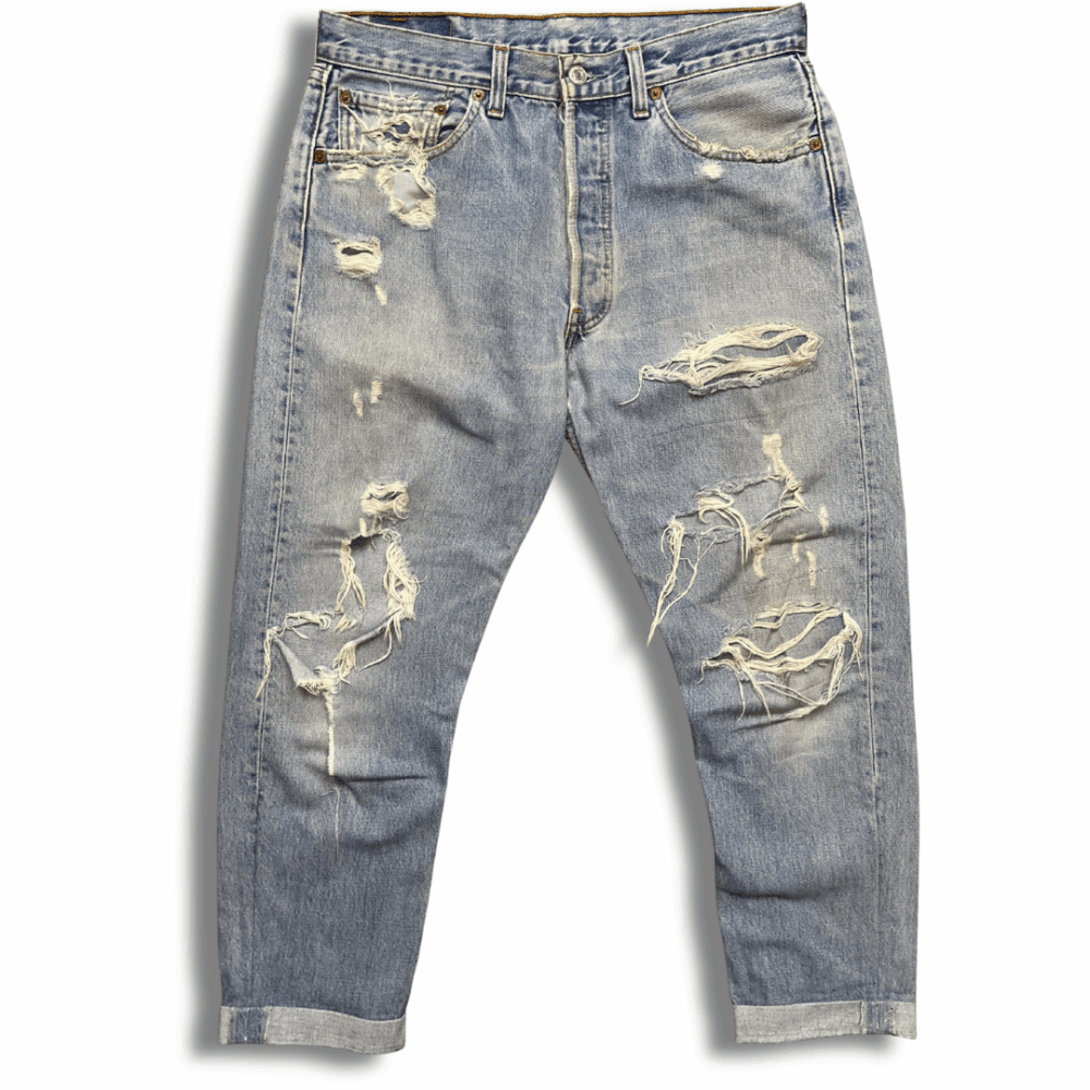 Jean Levi’s 501 W32L34-Destroy1, photo 1