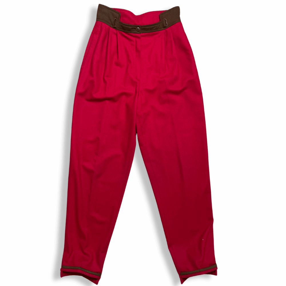 Wool Red Pants Gianni Versace, photo 1