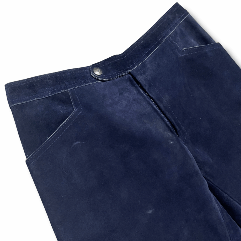 Leather Pant Suede Blue, photo 2