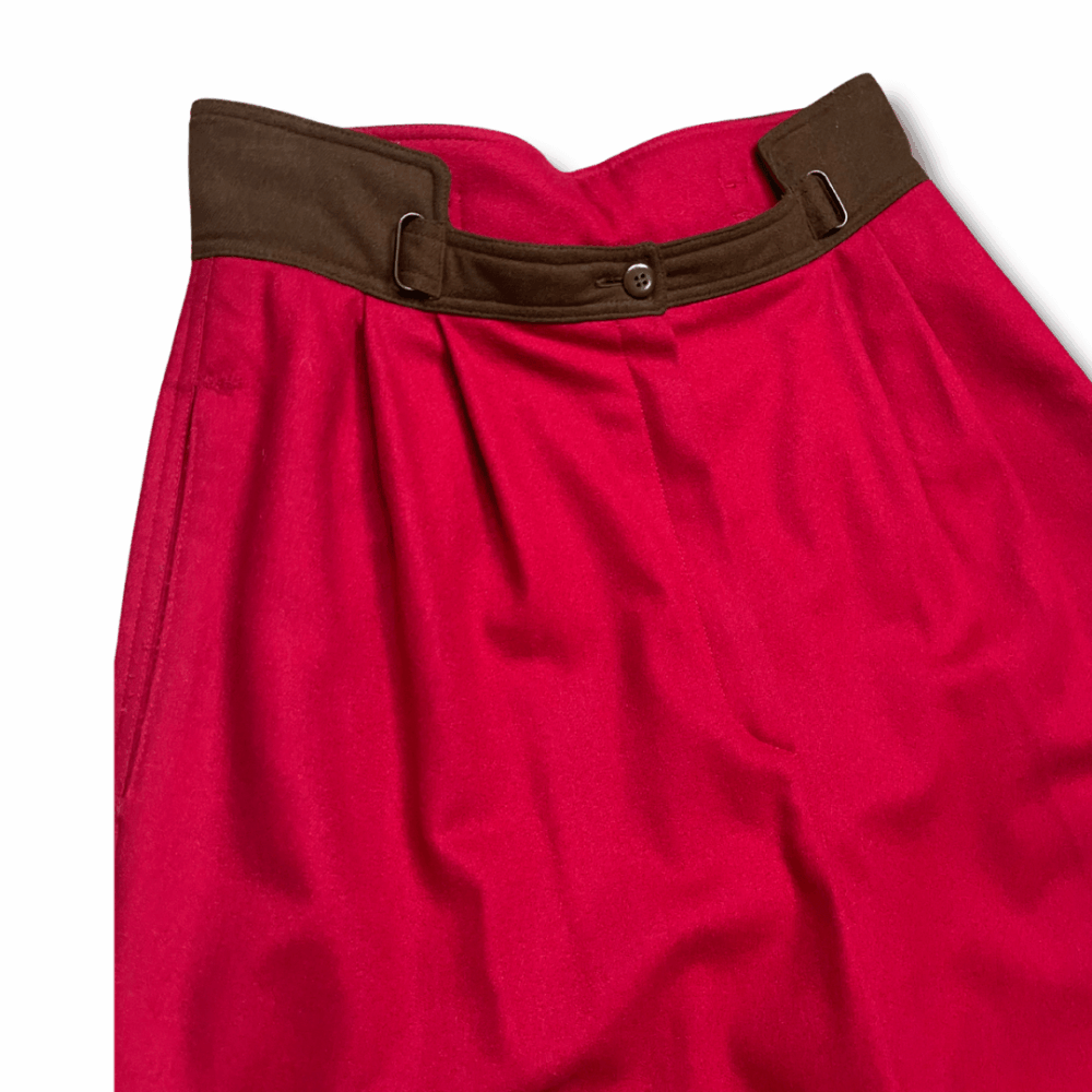 Wool Red Pants Gianni Versace, photo 3