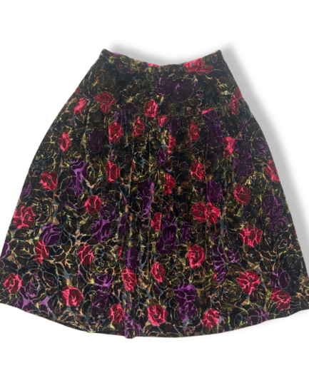 Skirt Velvet Flowers