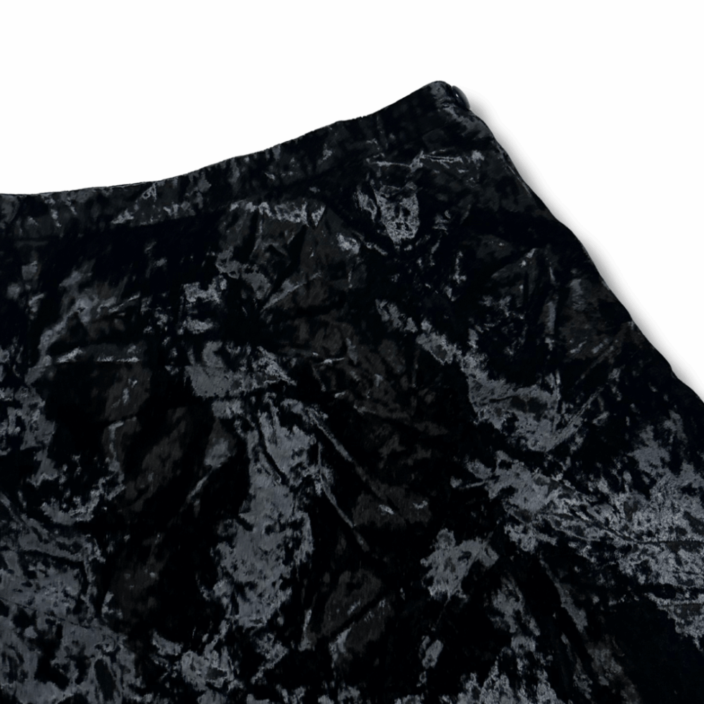 Jupe Midi en Velours Noir, photo 3