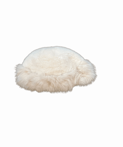 White Fake Fur Hat
