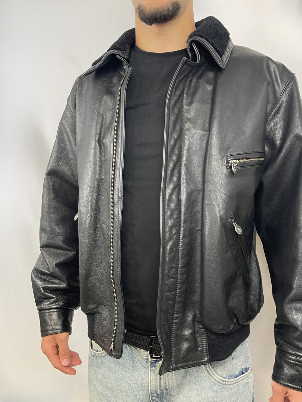 Versus Versace Veste Cuir, photo 1