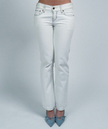 White Levis Eve Straight Jeans