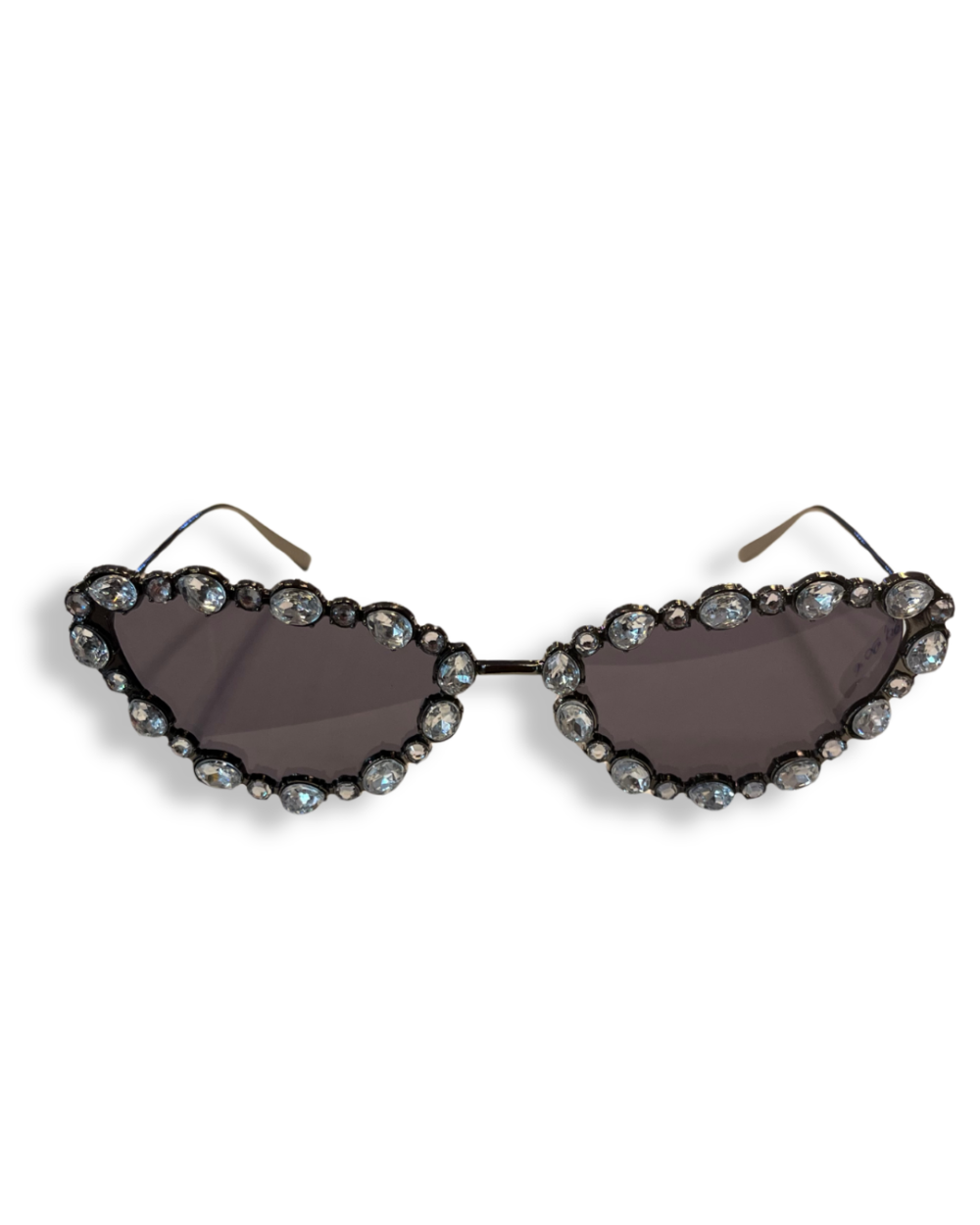 Lunettes Œil De Chat Noires Strass Cristal, photo 2