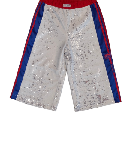Bermuda Adibreak Sequins Blanc Argent