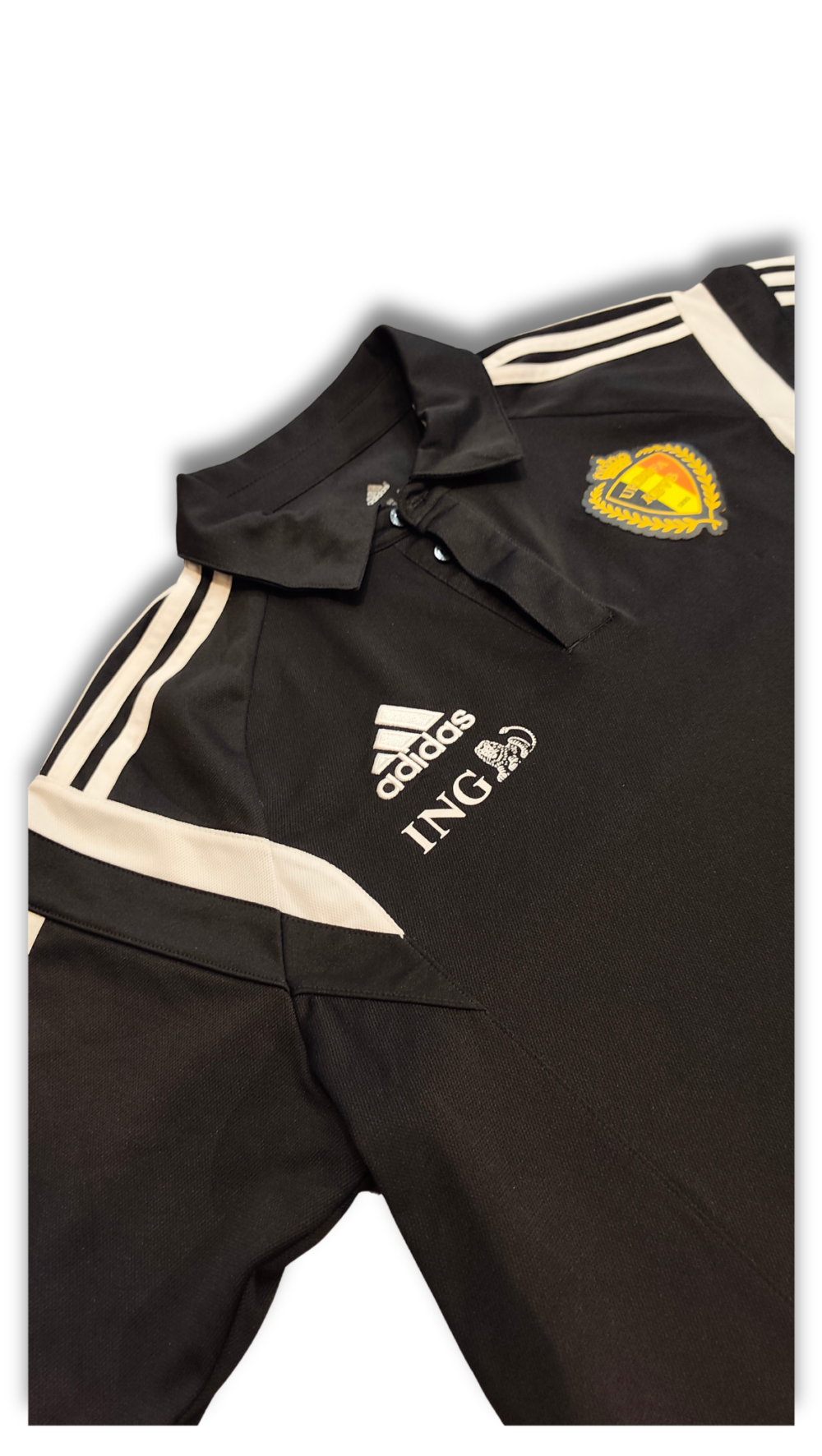 Adidas - Belgique - Polo training noir - ING, photo 2