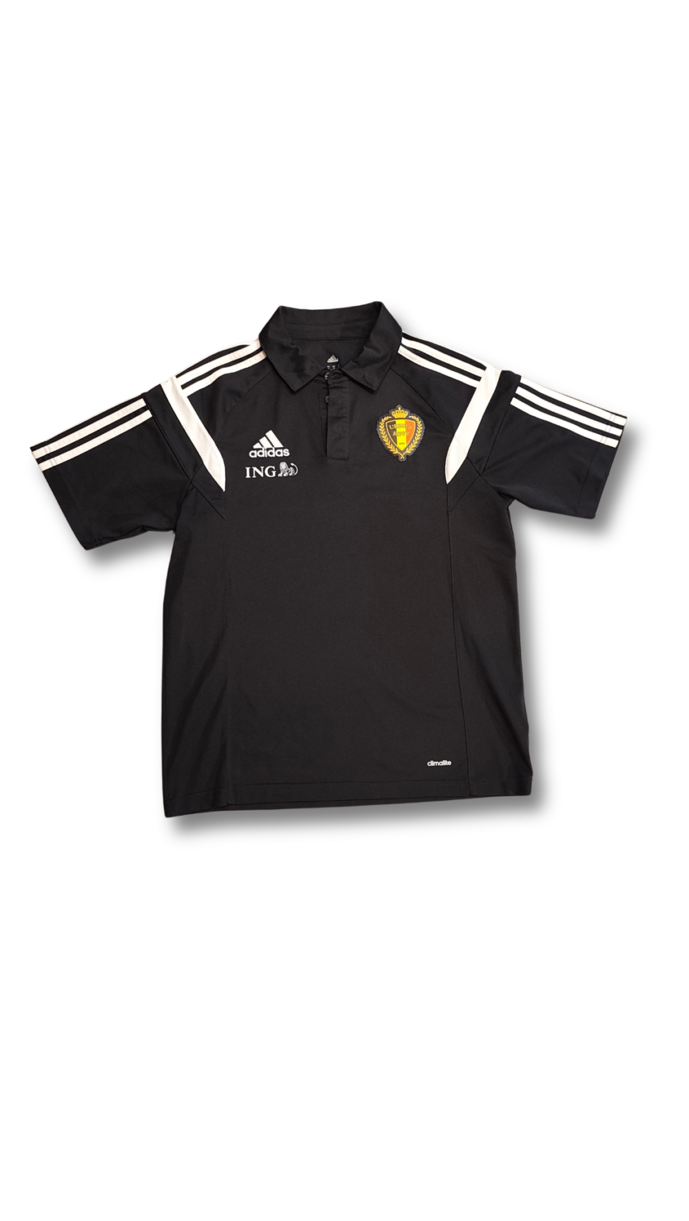 Adidas - Belgique - Polo training noir - ING, photo 1