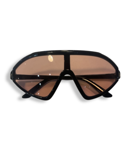 Lunettes Sport Noires Verres Roses