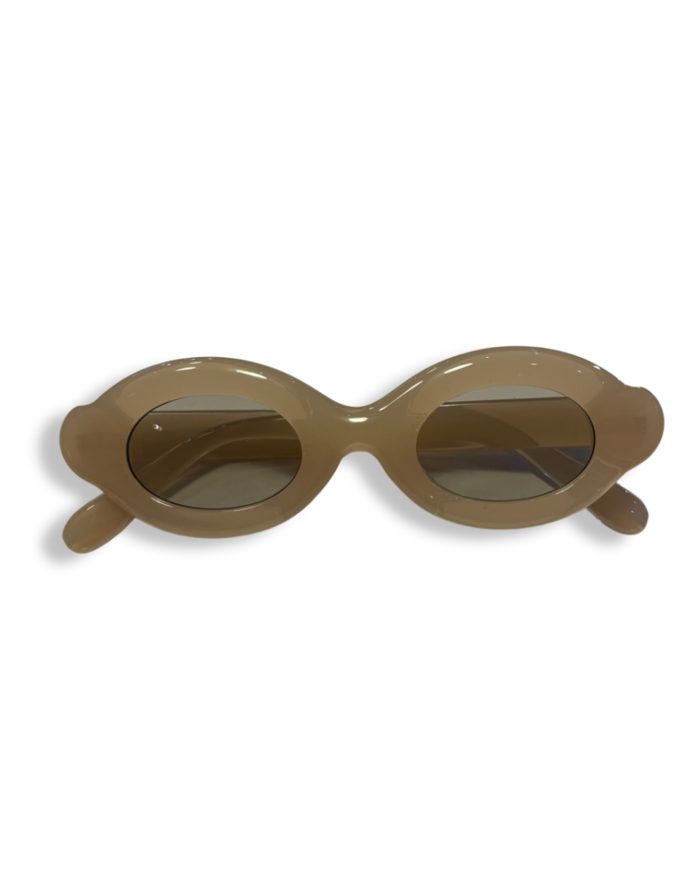 Lunettes Rondes Blanches Verres Transparents, photo 1