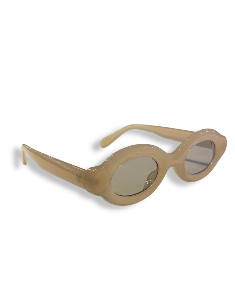 Lunettes Rondes Blanches Verres Transparents, photo 2
