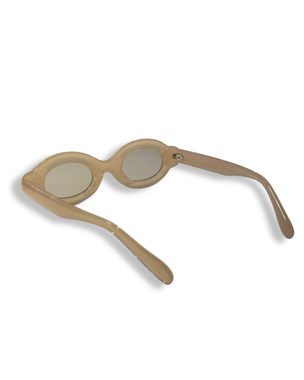 Lunettes Rondes Blanches Verres Transparents, photo 3
