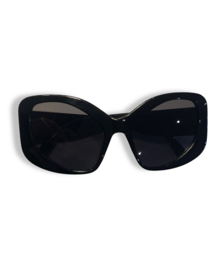 Lunettes Carrées Noires Oversize Verres Fumés