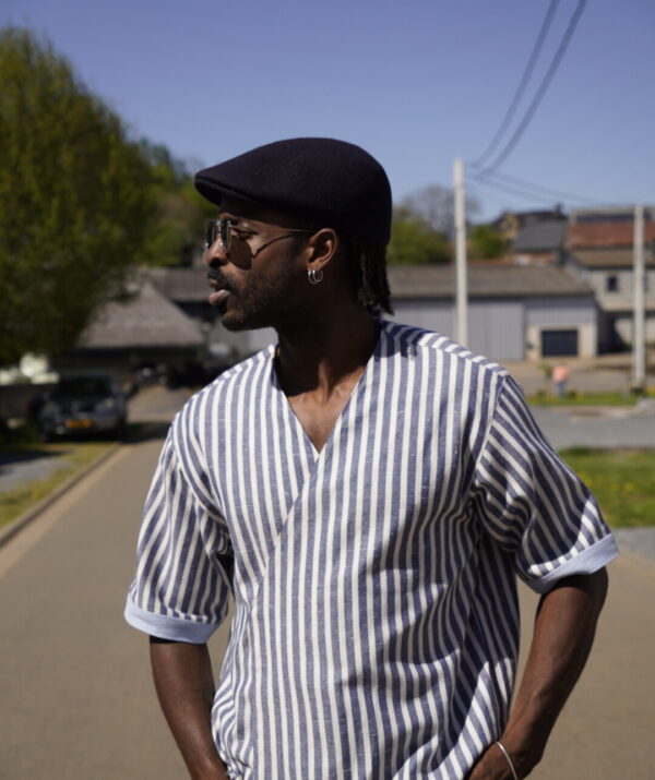 Tshinanu Chemise Lignée Bleu/Blanc