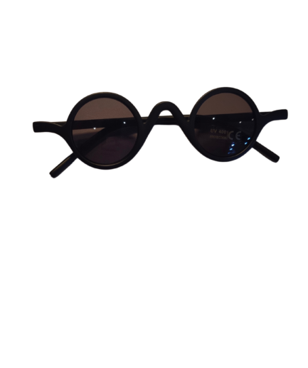 Ornella - Lunettes Rondes Noires Verres Fumés