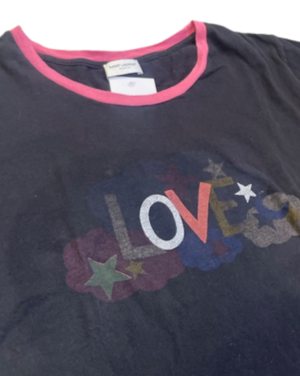 YSL - T-shirt Love Noir, photo 2