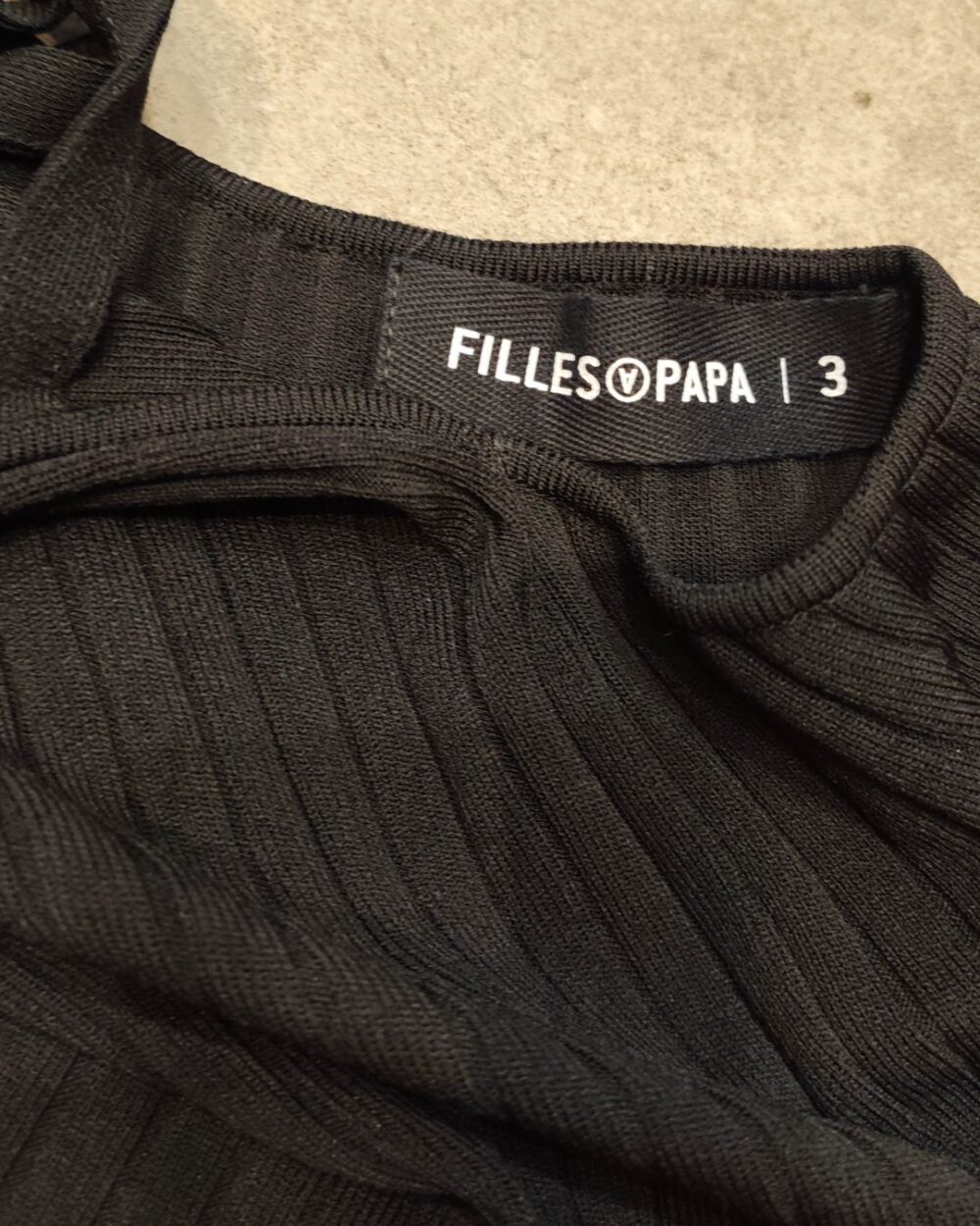 Filles à Papa - Robe Dos Nu Noire, photo 4