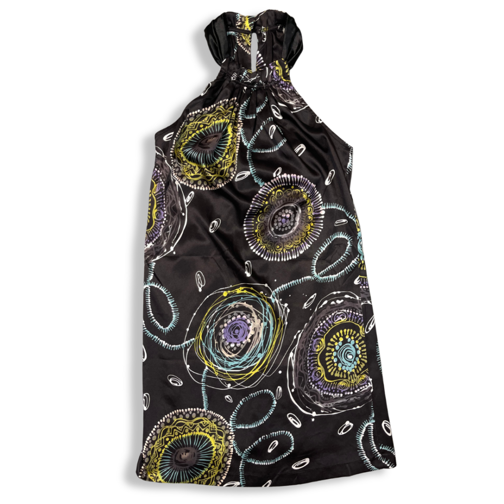 Lavand - Blouse noire motif, photo 1