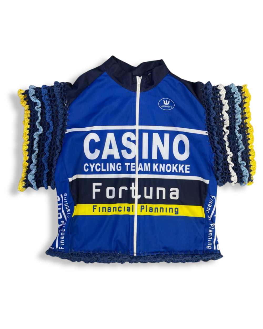 Cycliste Bleu Manches Crochet, photo 1