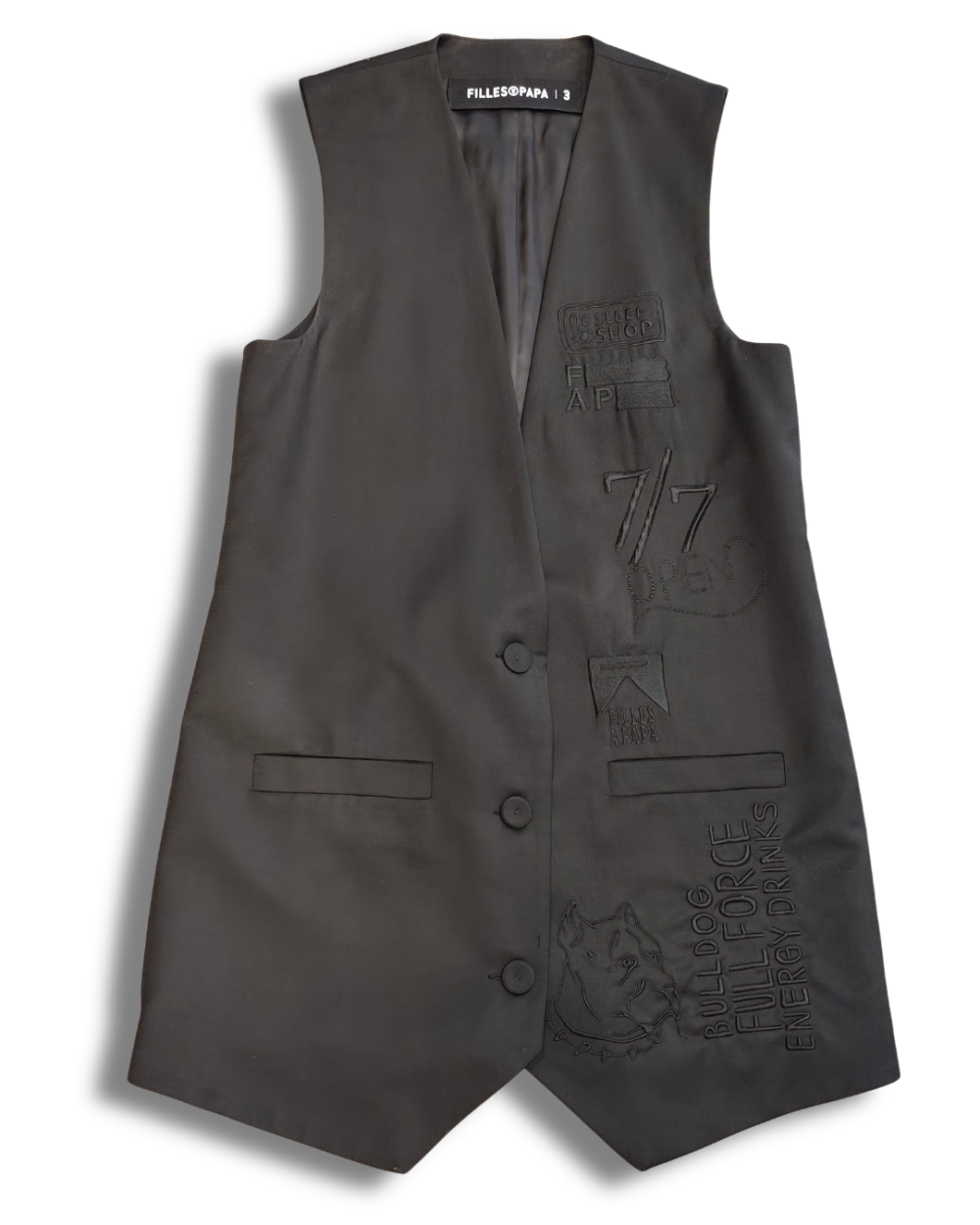 Filles à Papa - Blazer Sans Manches Brodé, photo 1